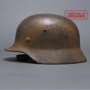 RH66 Striking Luftwaffe M40 single decal 'tiger striped' camouflaged helmet