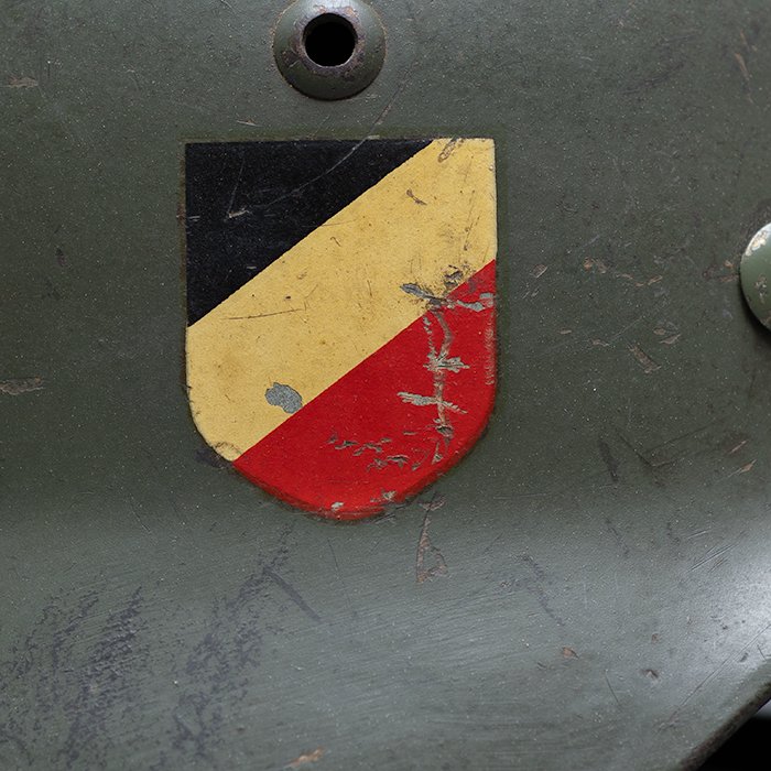 RH62 Rare Kriegsmarine M35 double decal helmet — image 12