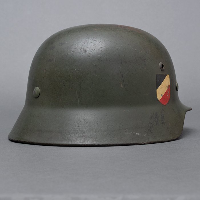 RH62 Rare Kriegsmarine M35 double decal helmet — image 14