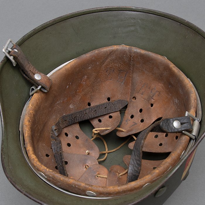 RH62 Rare Kriegsmarine M35 double decal helmet — image 22