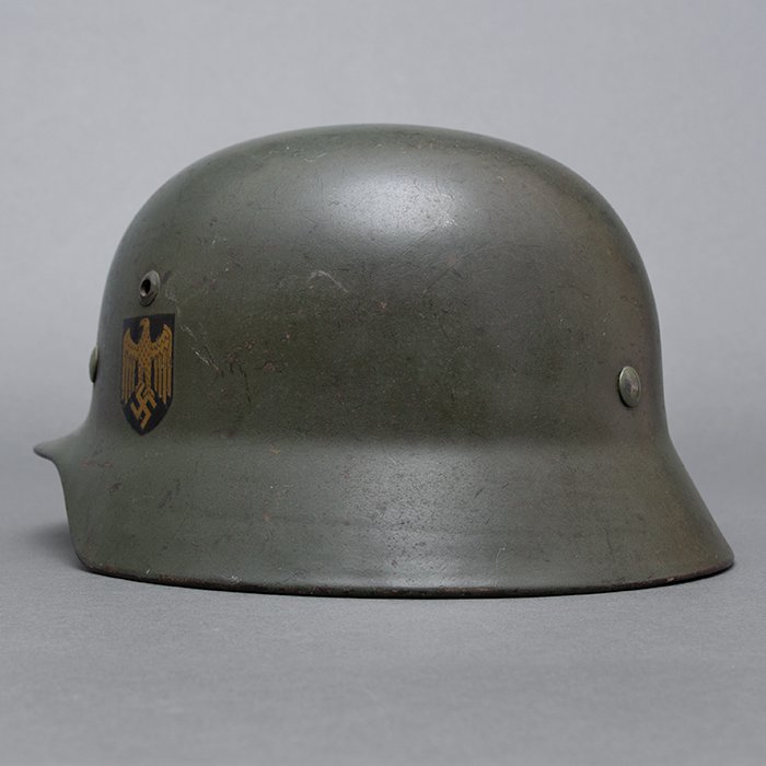RH62 Rare Kriegsmarine M35 double decal helmet — image 8