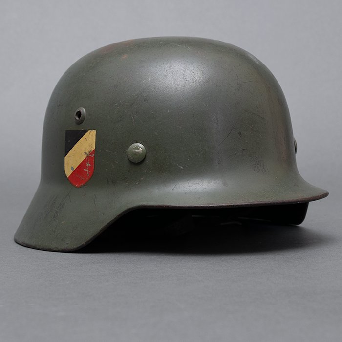 RH62 Rare Kriegsmarine M35 double decal helmet — image 9