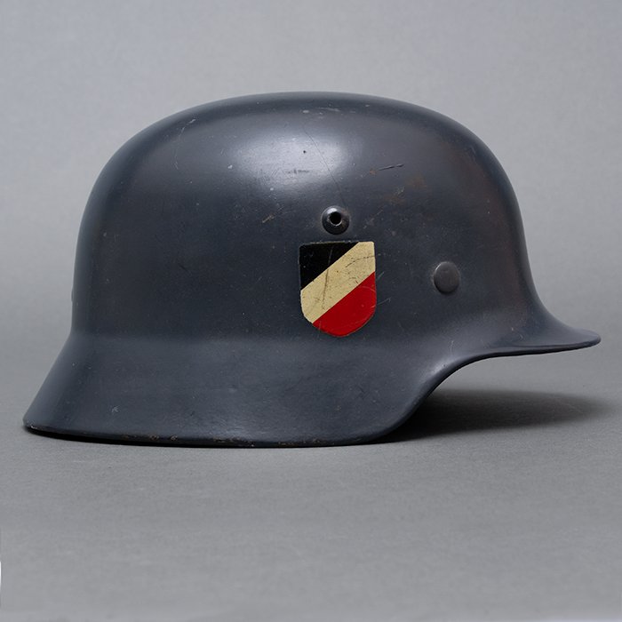 RH64 Super unit marked Luftwaffe M35 double decal helmet — image 11