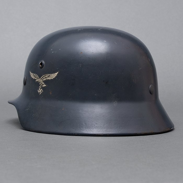RH64 Super unit marked Luftwaffe M35 double decal helmet — image 8