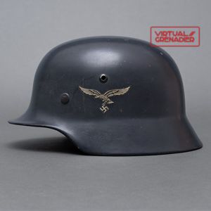 RH64 Super unit marked Luftwaffe M35 double decal helmet