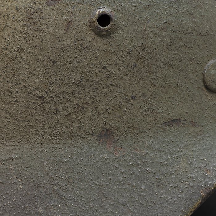RH51 Heer M35 single decal reissue rough textured tricolor camouflage sprayed helmet — image 12