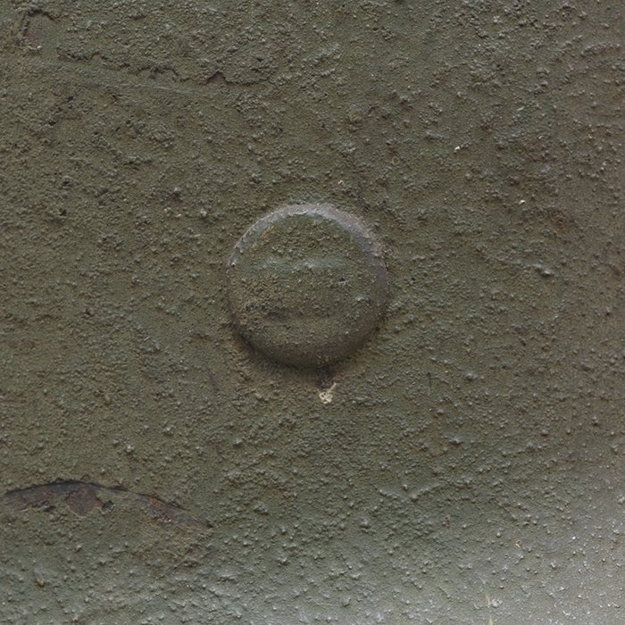 RH51 Heer M35 single decal reissue rough textured tricolor camouflage sprayed helmet — image 14