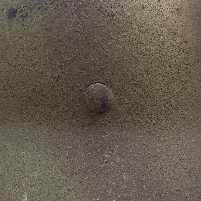 RH51 Heer M35 single decal reissue rough textured tricolor camouflage sprayed helmet — image 16