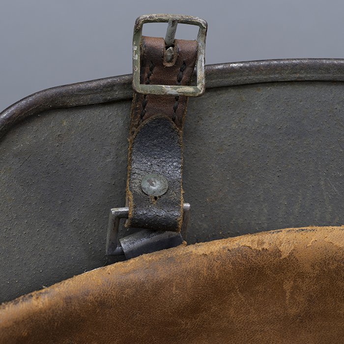 RH51 Heer M35 single decal reissue rough textured tricolor camouflage sprayed helmet — image 24