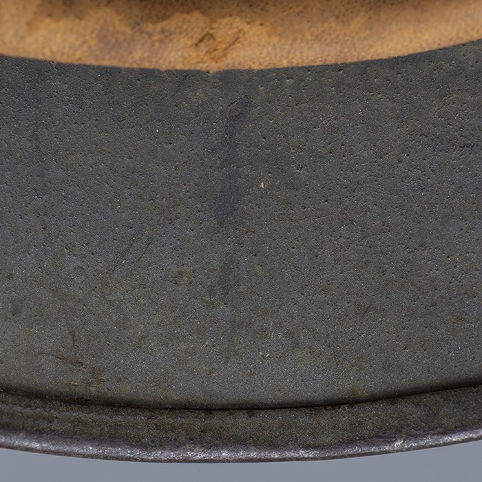 RH51 Heer M35 single decal reissue rough textured tricolor camouflage sprayed helmet — image 29