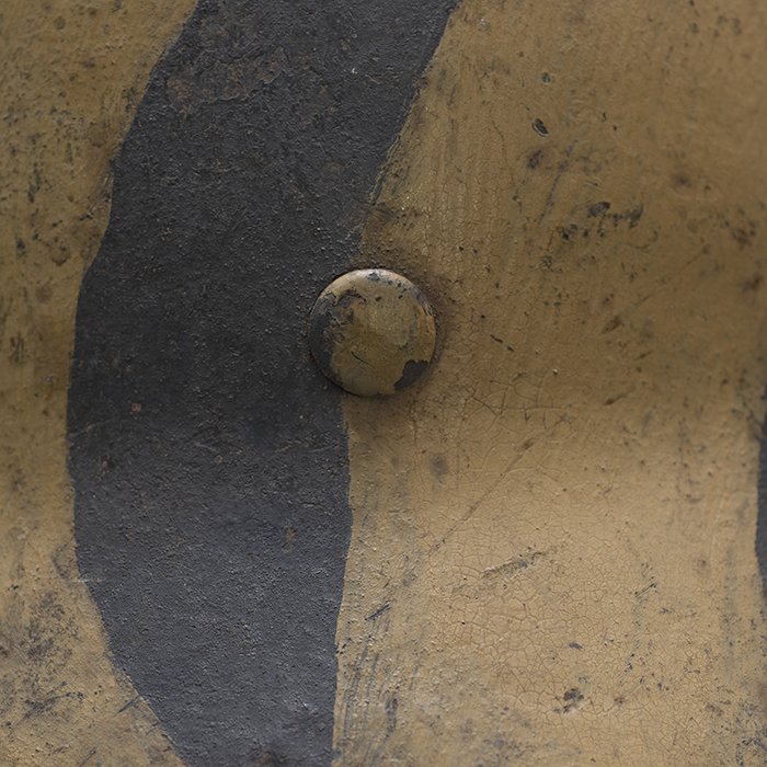 RH50 Heer M42 single decal 'tiger stripe' camouflaged helmet — image 13