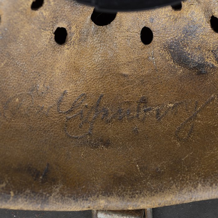 RH50 Heer M42 single decal 'tiger stripe' camouflaged helmet — image 28