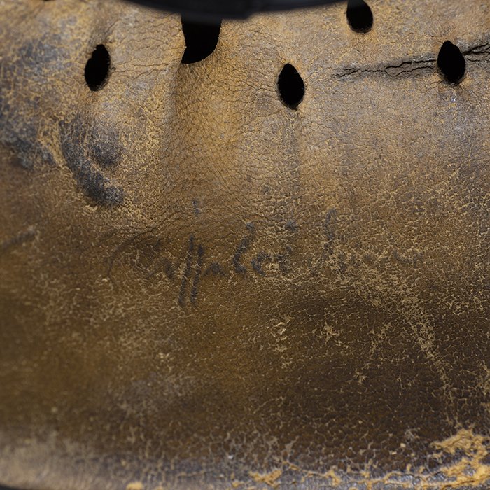 RH50 Heer M42 single decal 'tiger stripe' camouflaged helmet — image 29