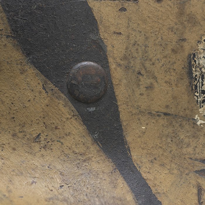 RH50 Heer M42 single decal 'tiger stripe' camouflaged helmet — image 6