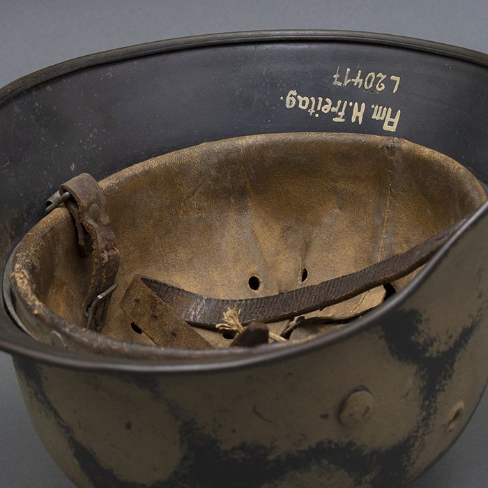 RH48 Luftwaffe M40 single decal 'turtle' camouflaged helmet — image 22