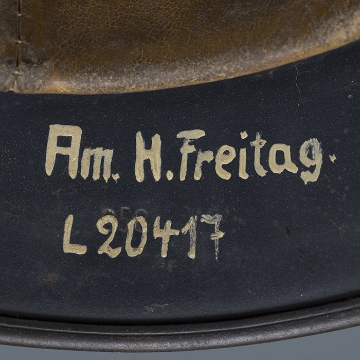 RH48 Luftwaffe M40 single decal 'turtle' camouflaged helmet — image 23