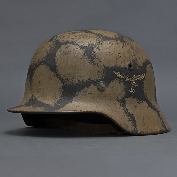 RH48 Luftwaffe M40 single decal 'turtle' camouflaged helmet — image 5