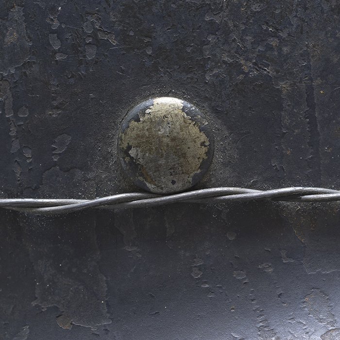 RH45 Luftwaffe M35 double decal overpainted baling wire camouflaged helmet — image 14