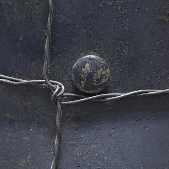 RH45 Luftwaffe M35 double decal overpainted baling wire camouflaged helmet — image 18