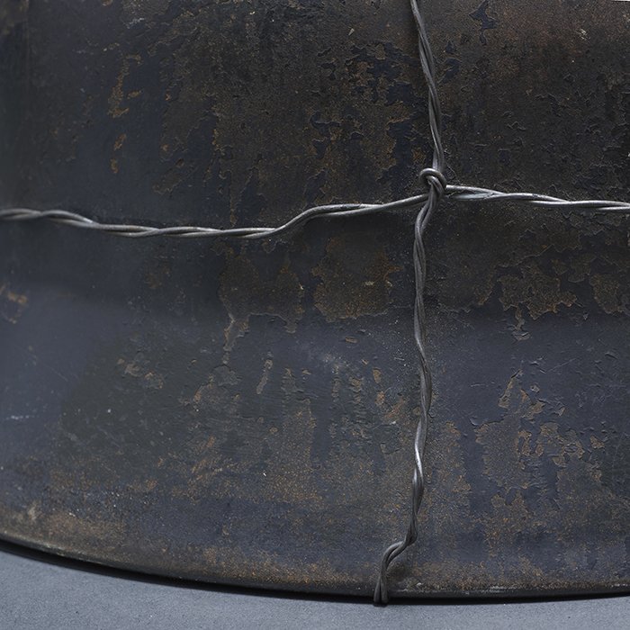 RH45 Luftwaffe M35 double decal overpainted baling wire camouflaged helmet — image 20