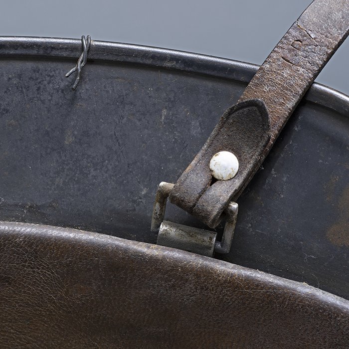 RH45 Luftwaffe M35 double decal overpainted baling wire camouflaged helmet — image 32