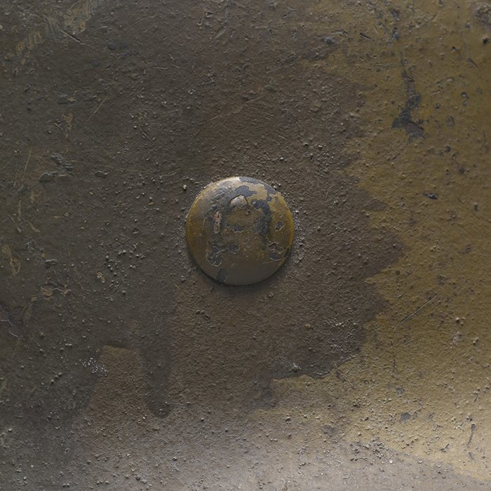 RH42 Heer M40 single decal western Südfront camouflaged helmet — image 19