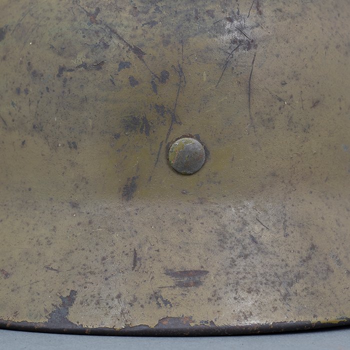 ADM78 Heer M40 single decal olive tan camouflaged helmet — image 19