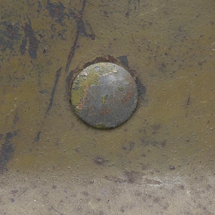 ADM78 Heer M40 single decal olive tan camouflaged helmet — image 20