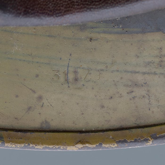 ADM78 Heer M40 single decal olive tan camouflaged helmet — image 27