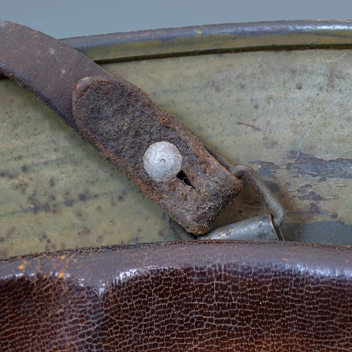 ADM78 Heer M40 single decal olive tan camouflaged helmet — image 31