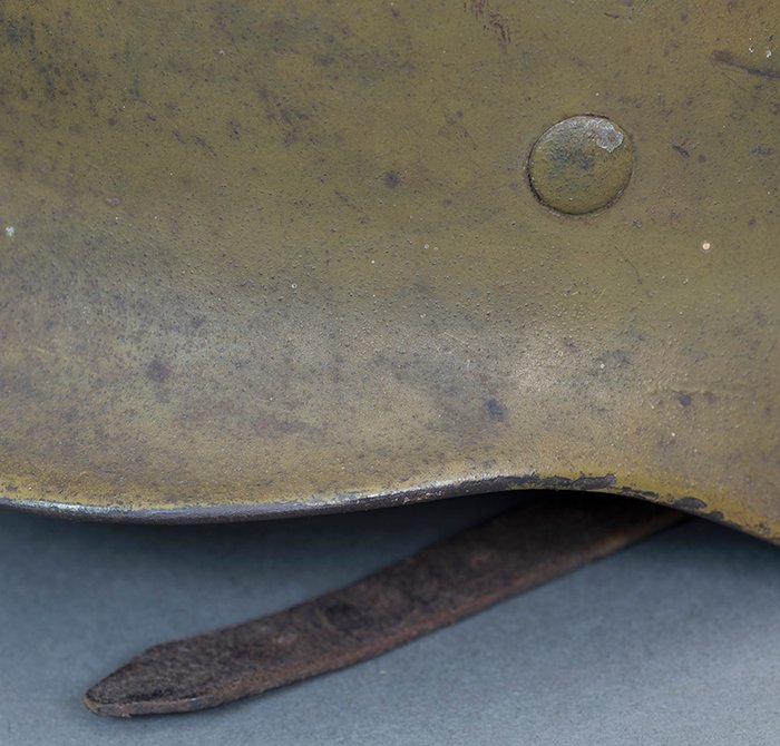 ADM78 Heer M40 single decal olive tan camouflaged helmet — image 7