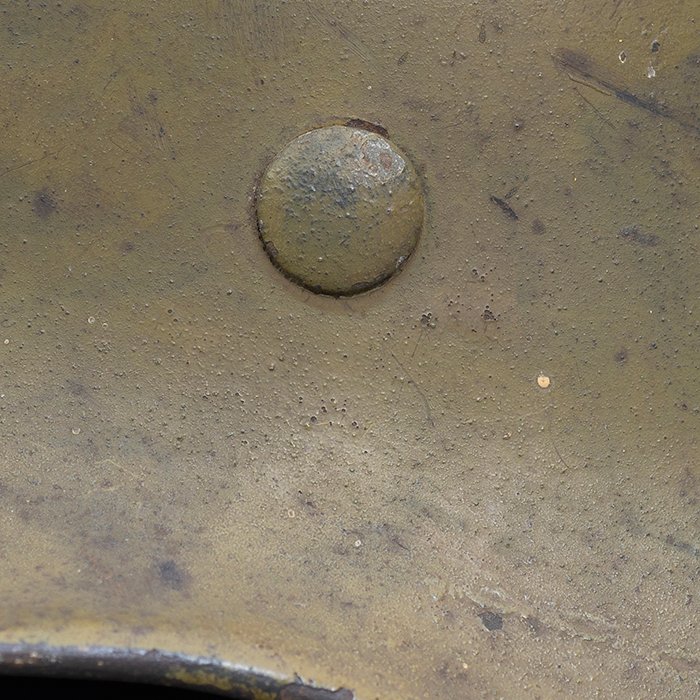 ADM78 Heer M40 single decal olive tan camouflaged helmet — image 8