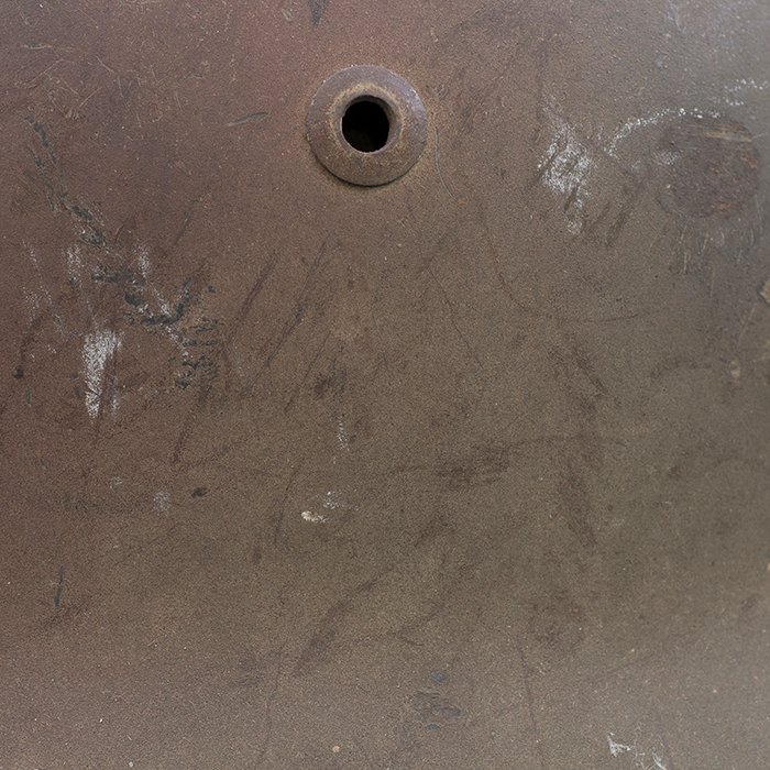 ADM70 Excellent Luftwaffe M35 single decal tricolor spray camouflaged helmet — image 13