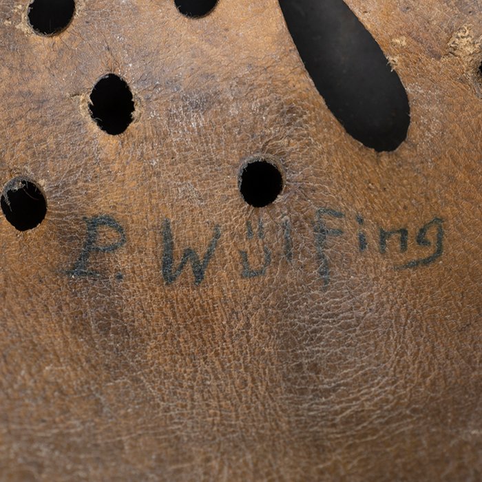 ADM70 Excellent Luftwaffe M35 single decal tricolor spray camouflaged helmet — image 25