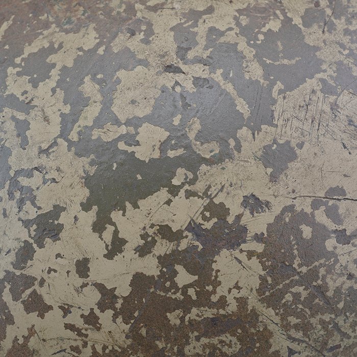 RH23 Luftwaffe M38 single decal tricolor over tan camouflaged Fallschirmjäger helmet — image 8