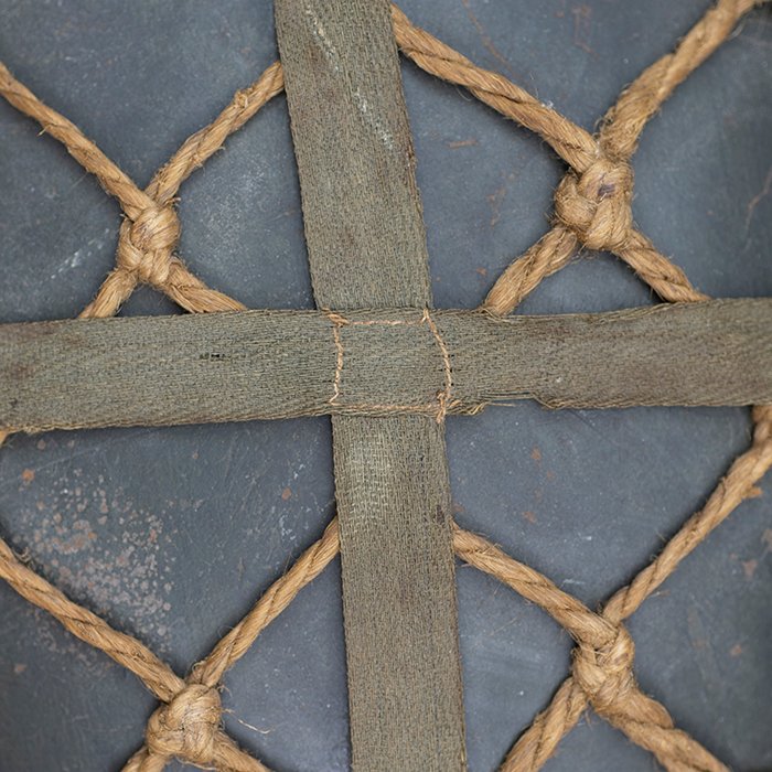 RH29 Heer M40 single decal camouflaged helmet with issue net and elastic bands — image 17