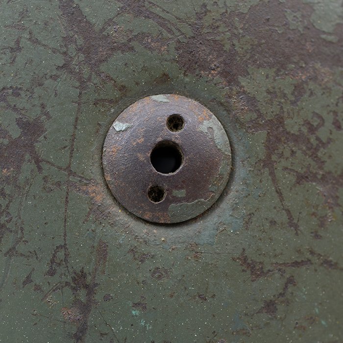 RH27 Luftwaffe M38 double decal camouflaged Fallschirmjäger helmet — image 19