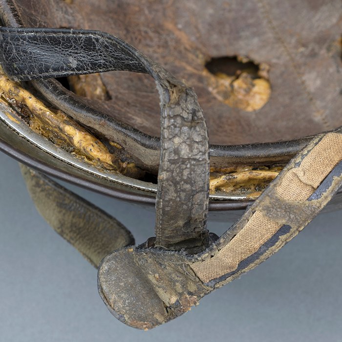 RH27 Luftwaffe M38 double decal camouflaged Fallschirmjäger helmet — image 26