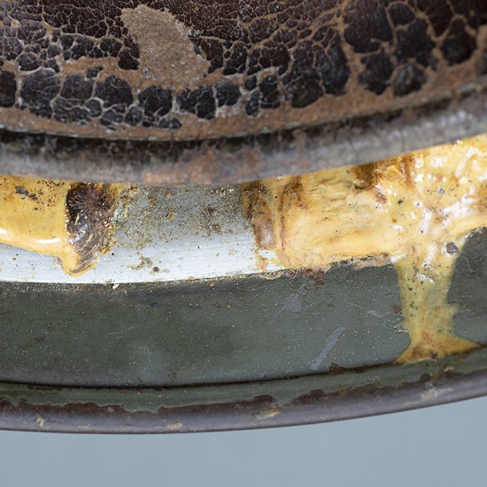 RH27 Luftwaffe M38 double decal camouflaged Fallschirmjäger helmet — image 38