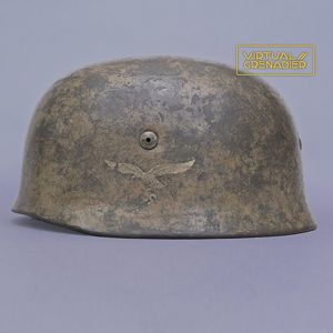 RH24 Luftwaffe M38 single decal tan camouflaged Fallschirmjäger helmet