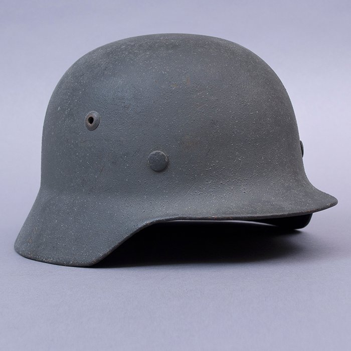 RH21 Heer M35 single decal helmet with rough textured finish — image 10