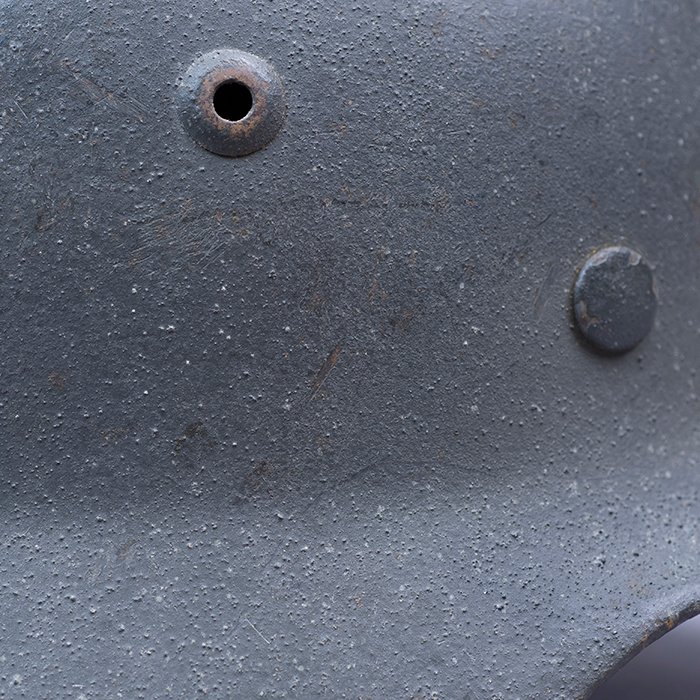 RH21 Heer M35 single decal helmet with rough textured finish — image 9