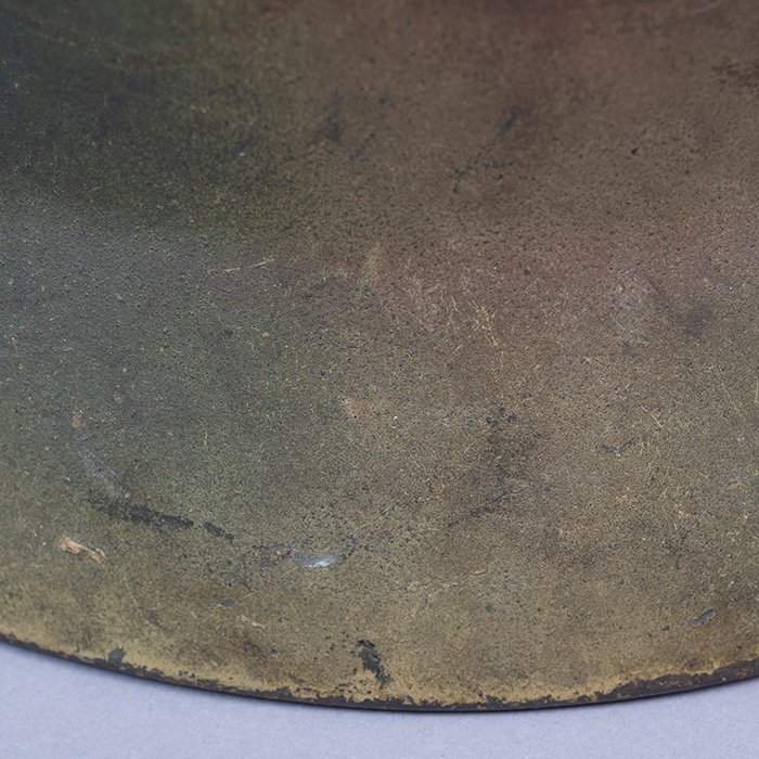 RH20 Heer M35 double decal tricolor spray camouflaged helmet — image 18