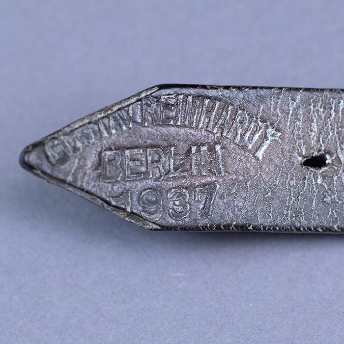 RH20 Heer M35 double decal tricolor spray camouflaged helmet — image 30