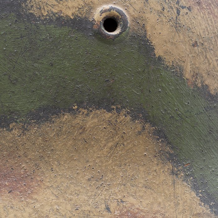 RH16 One of a kind Heer M42 single decal tricolor camouflaged helmet — image 11