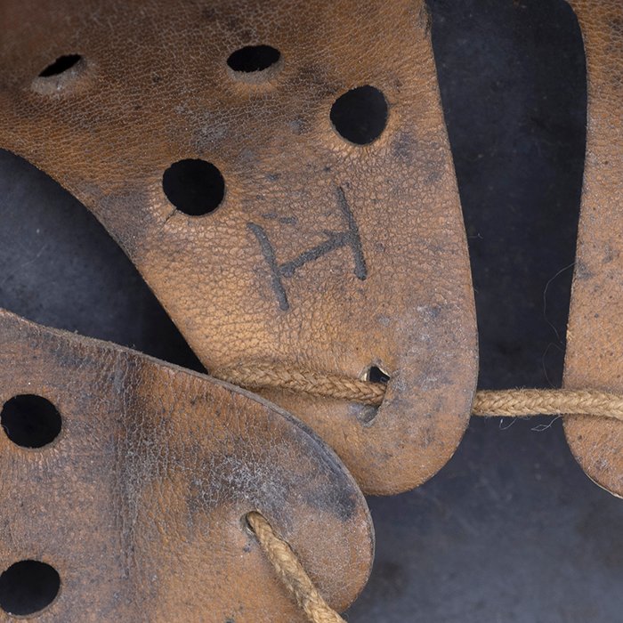 RH14 Luftwaffe M35 double decal tan striped camouflaged helmet — image 21