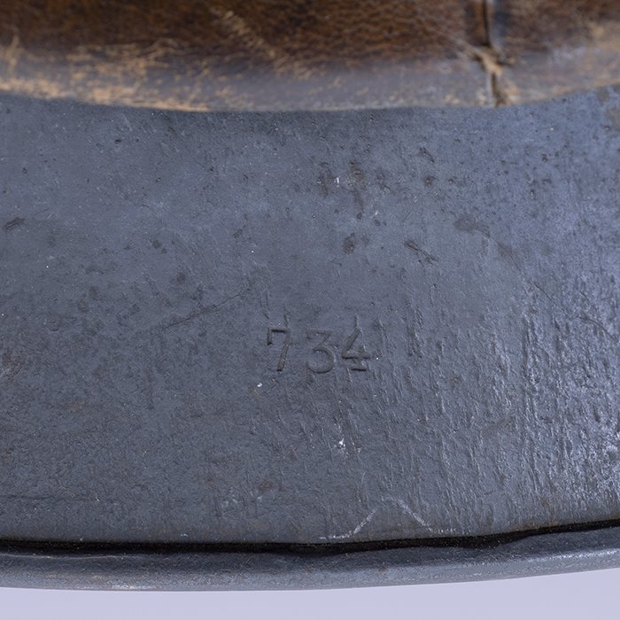 RH14 Luftwaffe M35 double decal tan striped camouflaged helmet — image 25