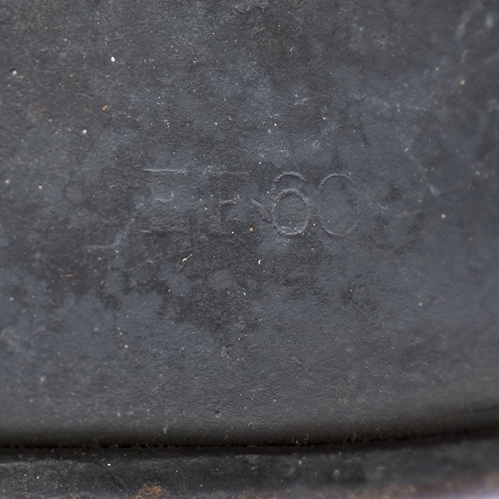 RH12 Heer M35 single decal half basket chickenwire helmet — image 23