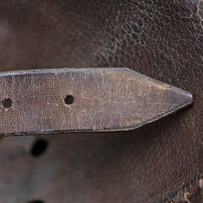 RH12 Heer M35 single decal half basket chickenwire helmet — image 24