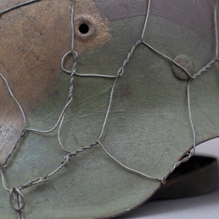 RH9 Heer M42 no decal hand painted full basket wire camouflaged helmet — image 12